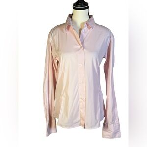 Lareida Pink Poplin Shirt Button Down Collette Collared Women’s Size 44 US 12